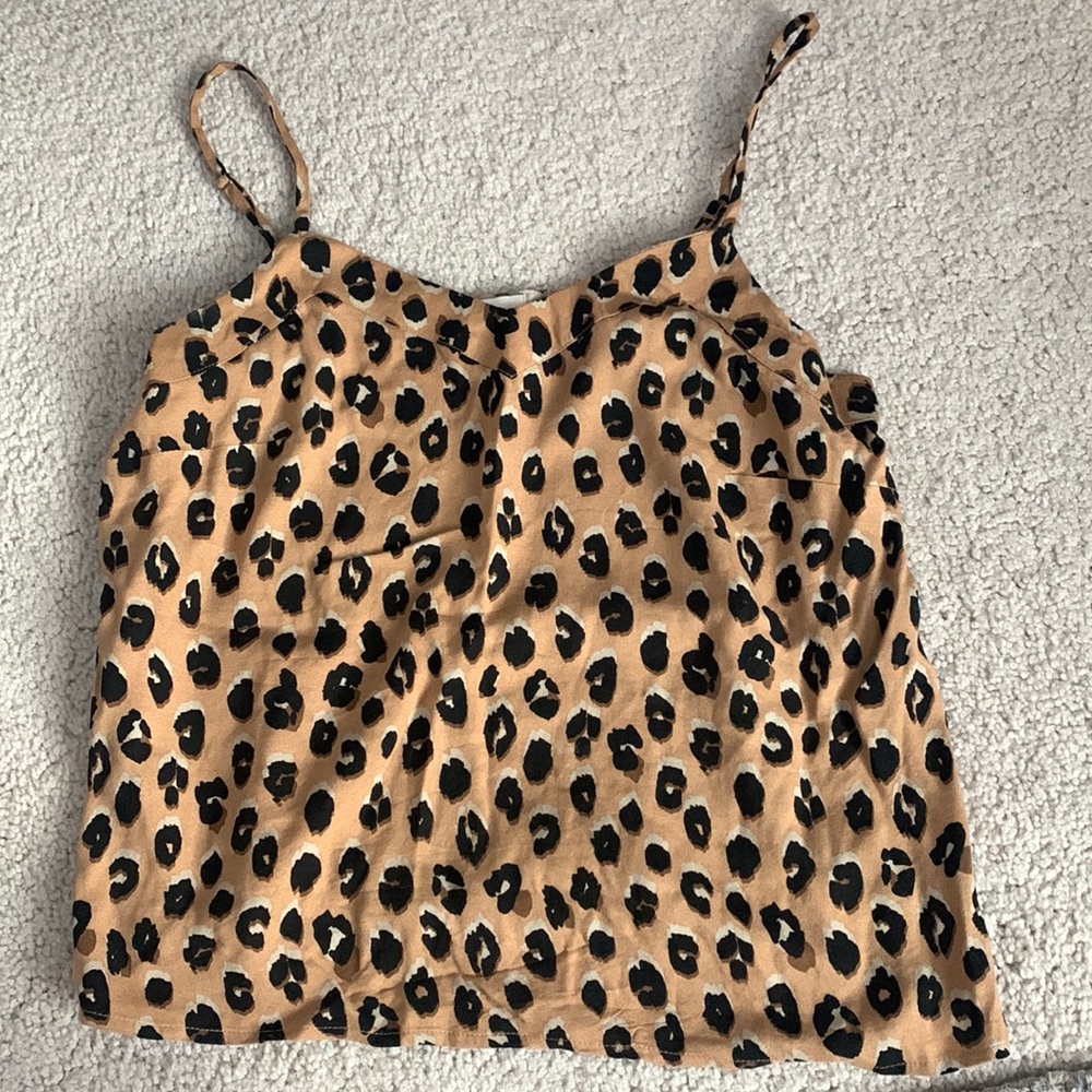 cheetah print slip cami